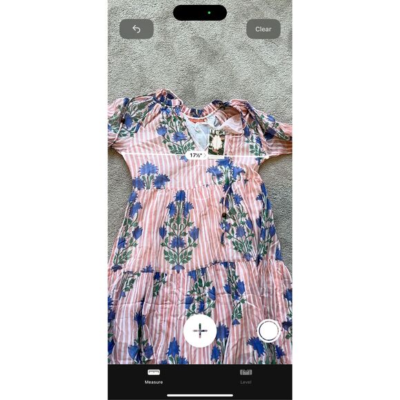 NWT Oliphant balloon sleeve dress in Jaipur peach XS, $268 - Picture 5 of 6